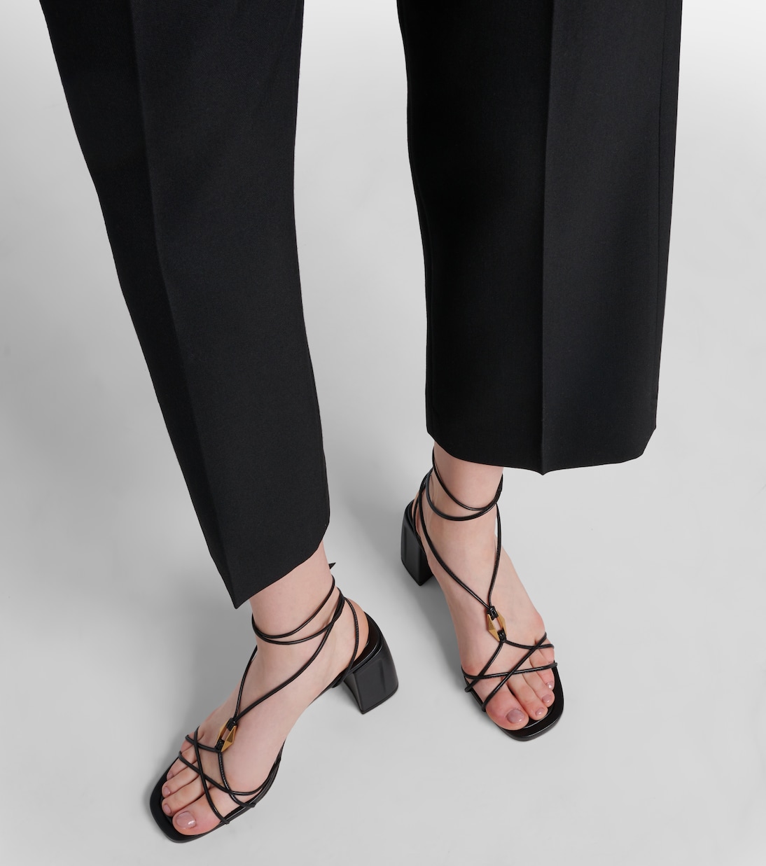 Sandalen Onyxia 70 aus Leder | Jimmy Choo