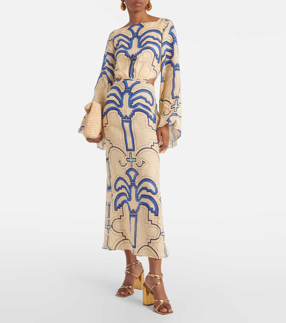 Robe midi en lin | Johanna Ortiz