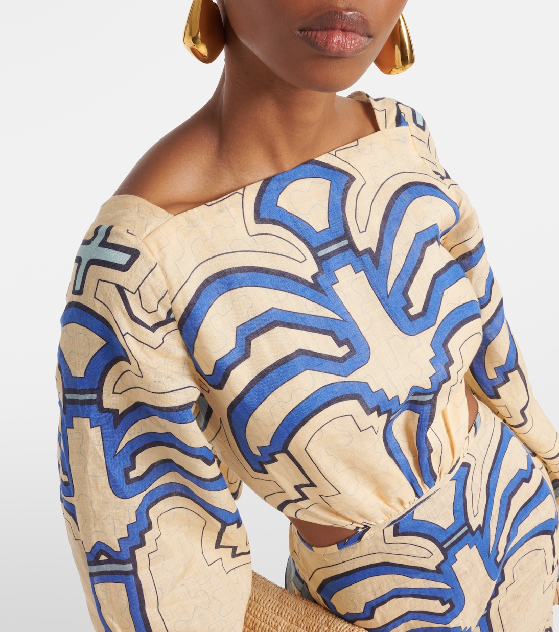 Robe midi en lin | Johanna Ortiz