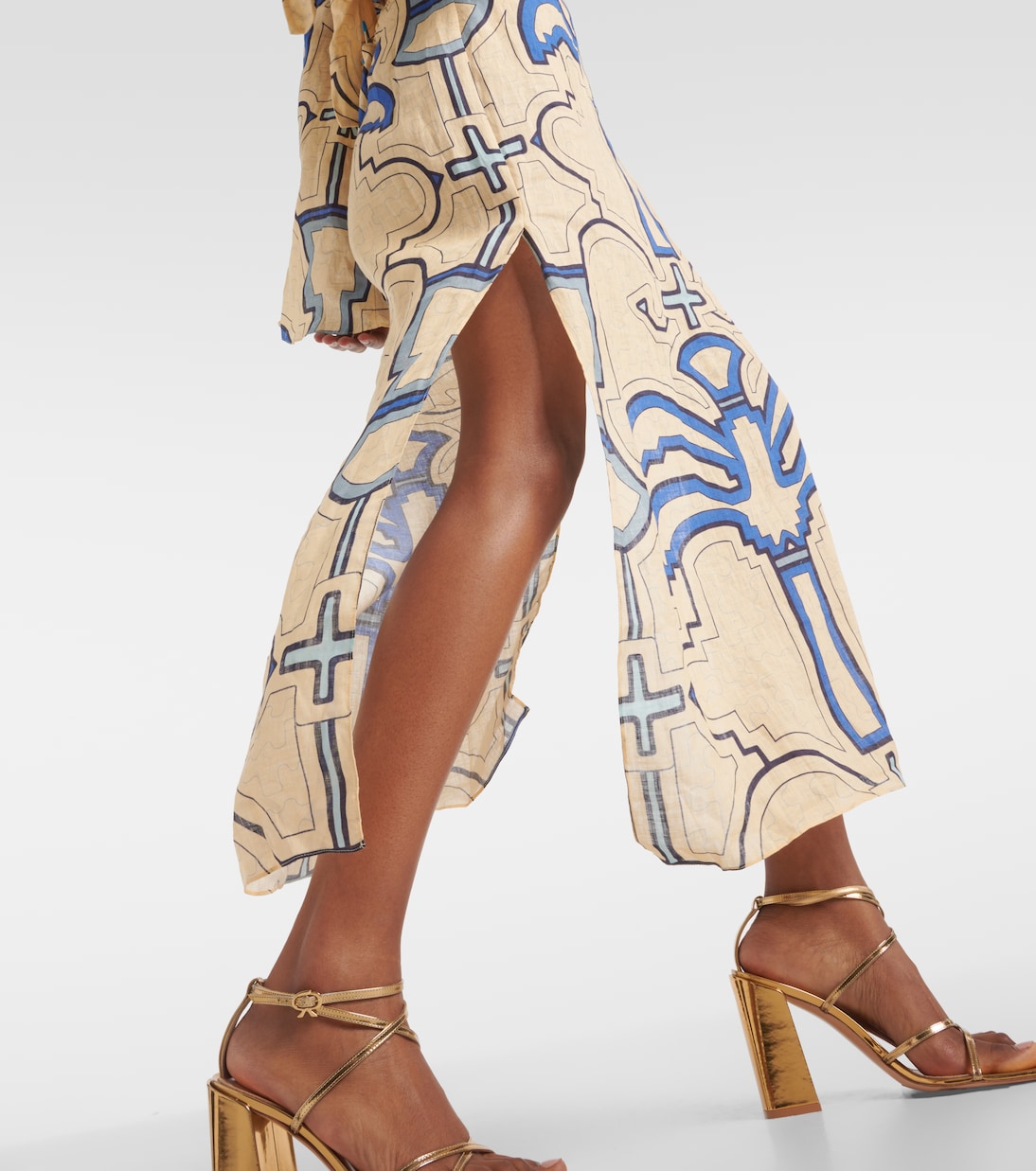 Robe midi en lin | Johanna Ortiz