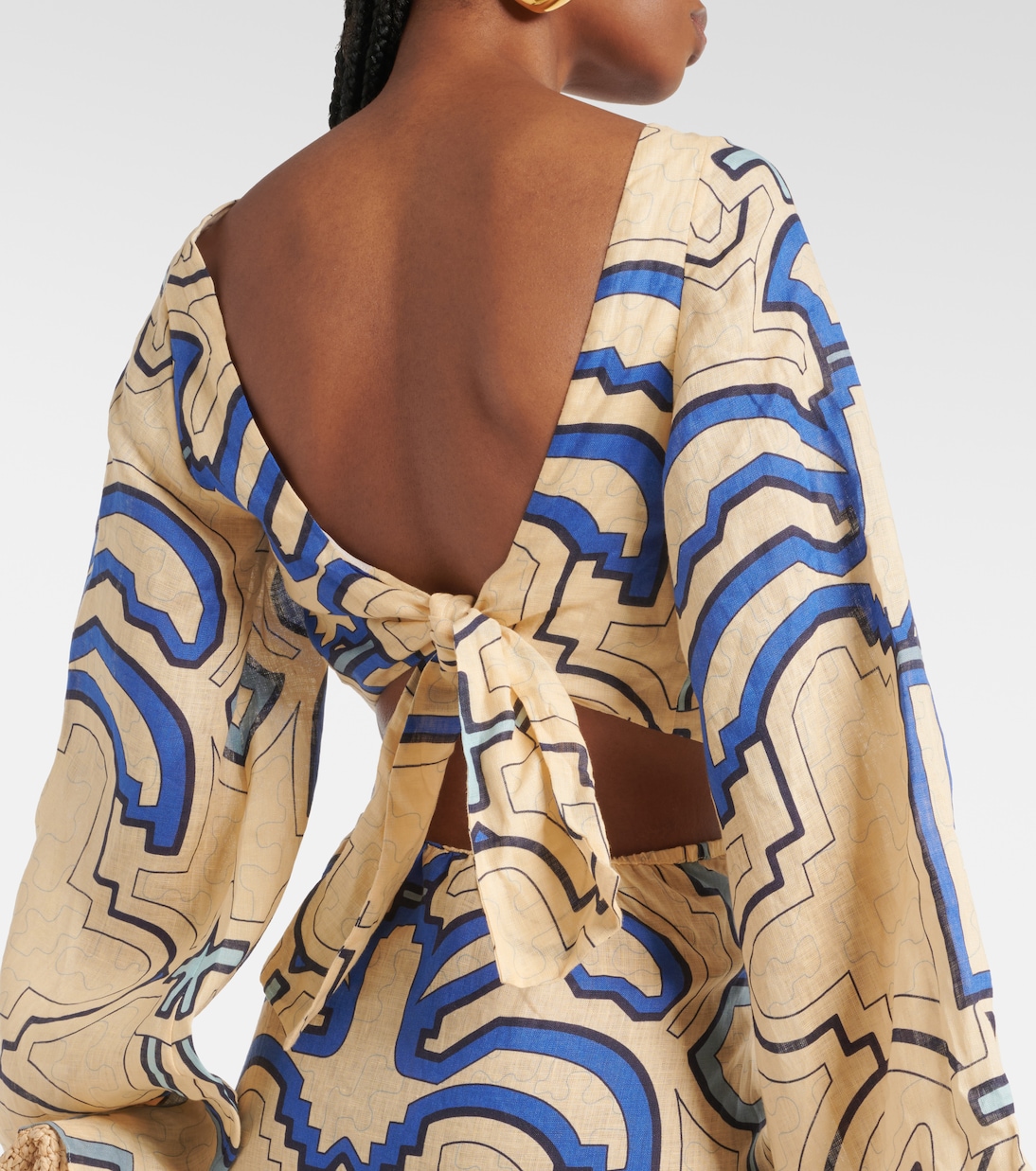 Robe midi en lin | Johanna Ortiz