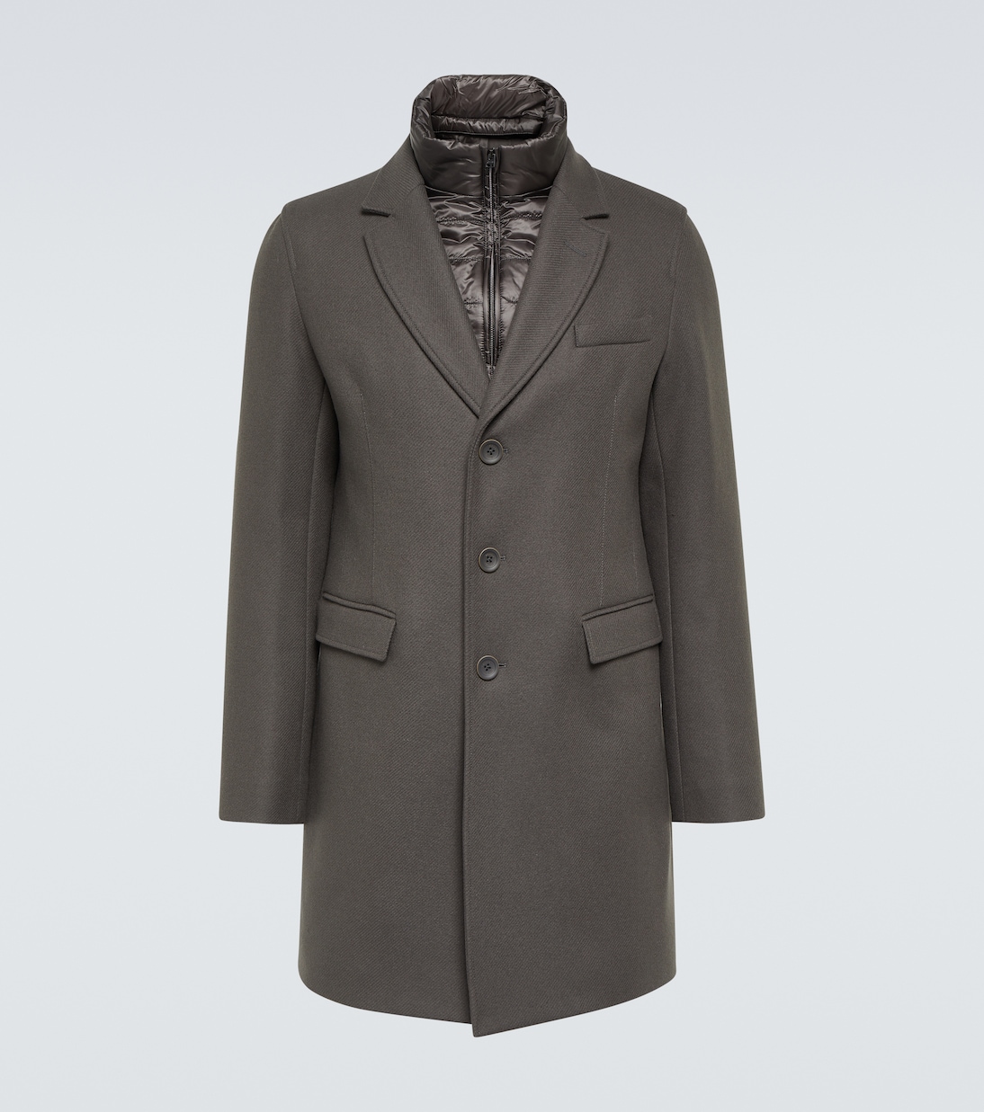 Wool-blend overcoat | Herno