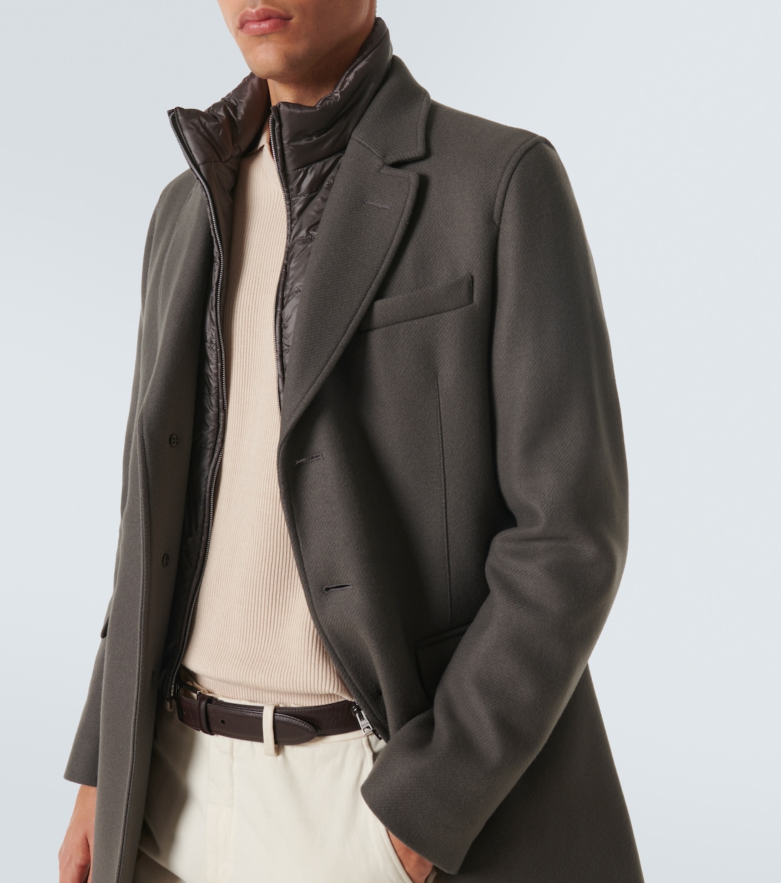 Wool-blend overcoat | Herno