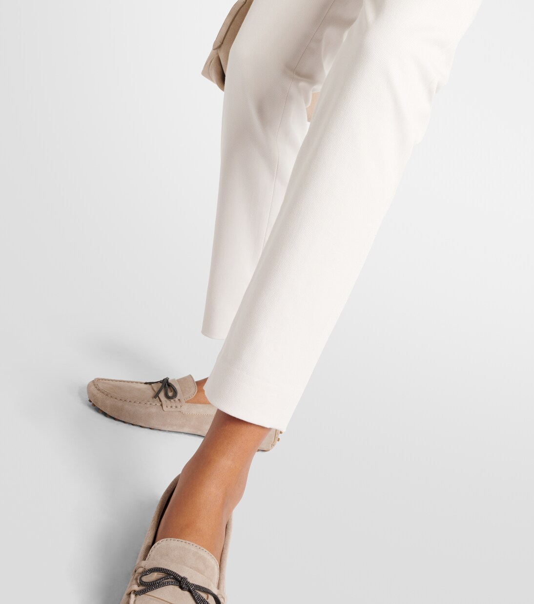 Cotton-blend slim pants | Brunello Cucinelli