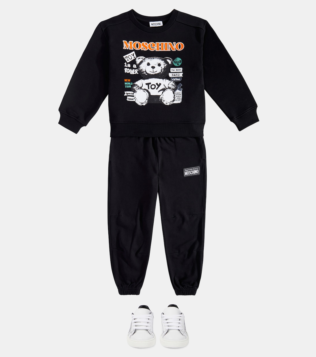 Baskets en cuir à logo | Moschino Kids