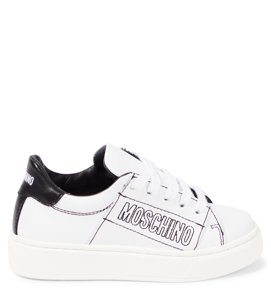 Baskets en cuir à logo | Moschino Kids