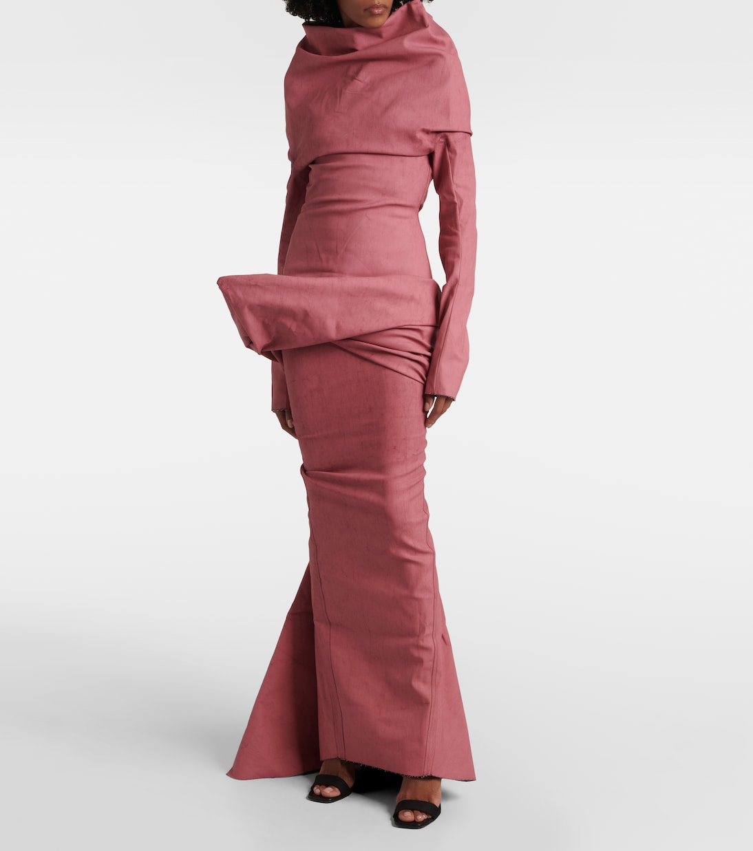 Draped cotton-blend top | Rick Owens