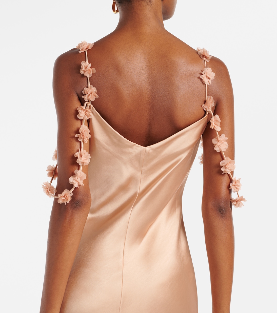 Abito sottoveste in raso | Self-Portrait