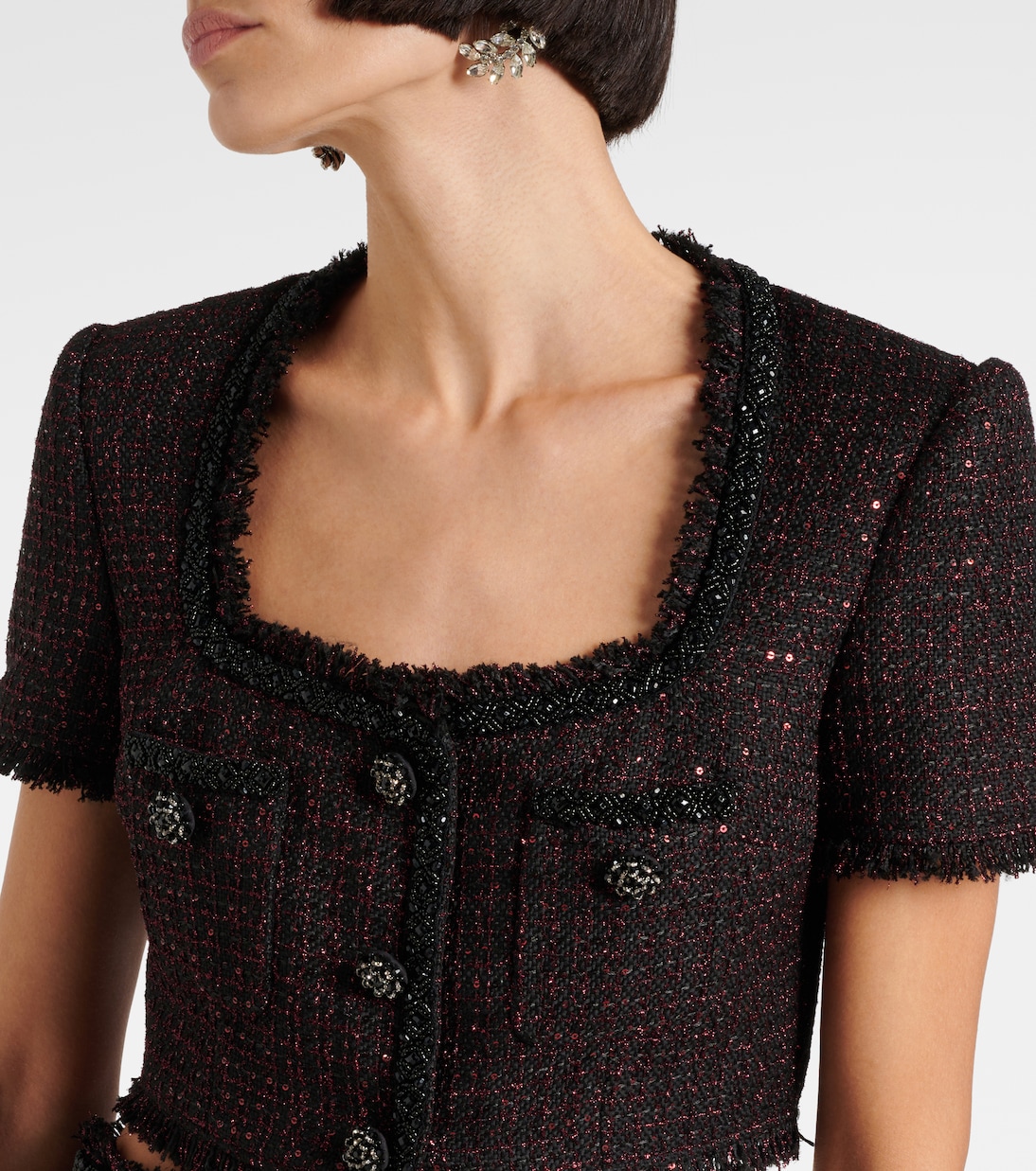 Top aus Tweed | Self-Portrait