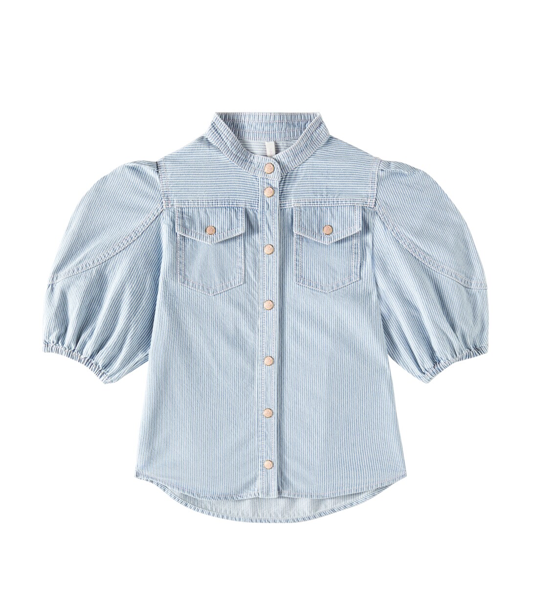 Wylie Utility striped denim top | Zimmermann Kids