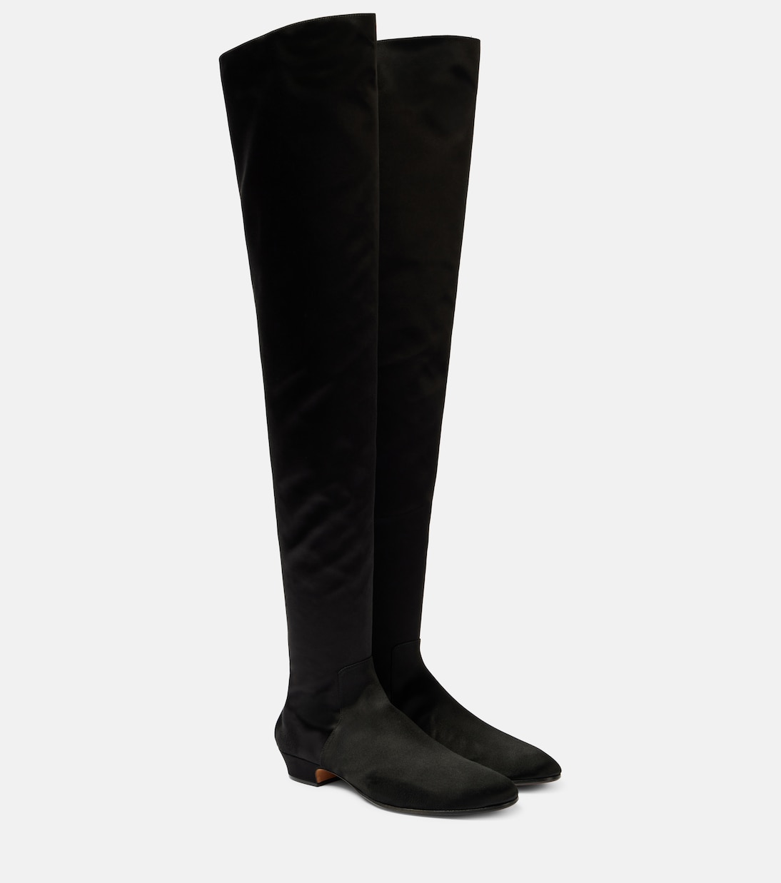 Awar satin over-the-knee boots  | The Row