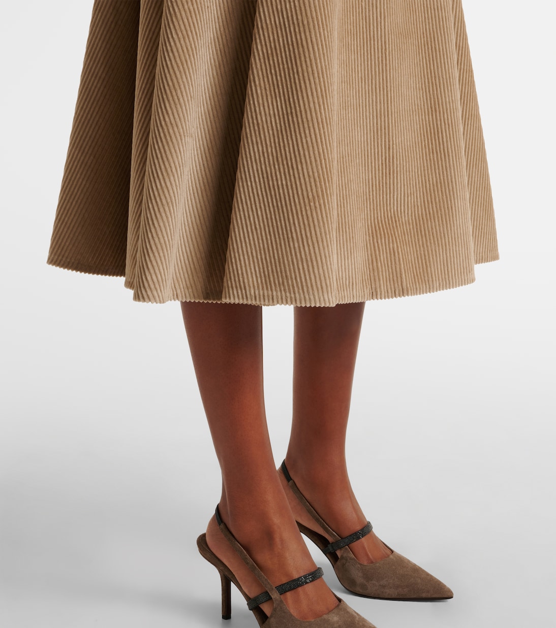 Falda midi de algodón | Brunello Cucinelli