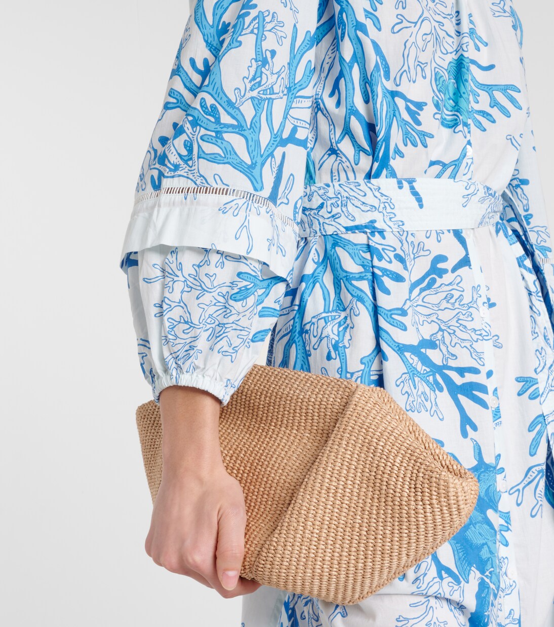 Robe chemise Cathy imprimée en coton | Poupette St Barth