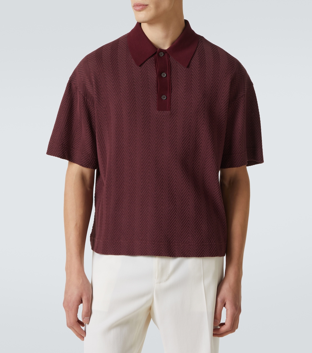 Zigzag cotton-blend polo shirt | Missoni