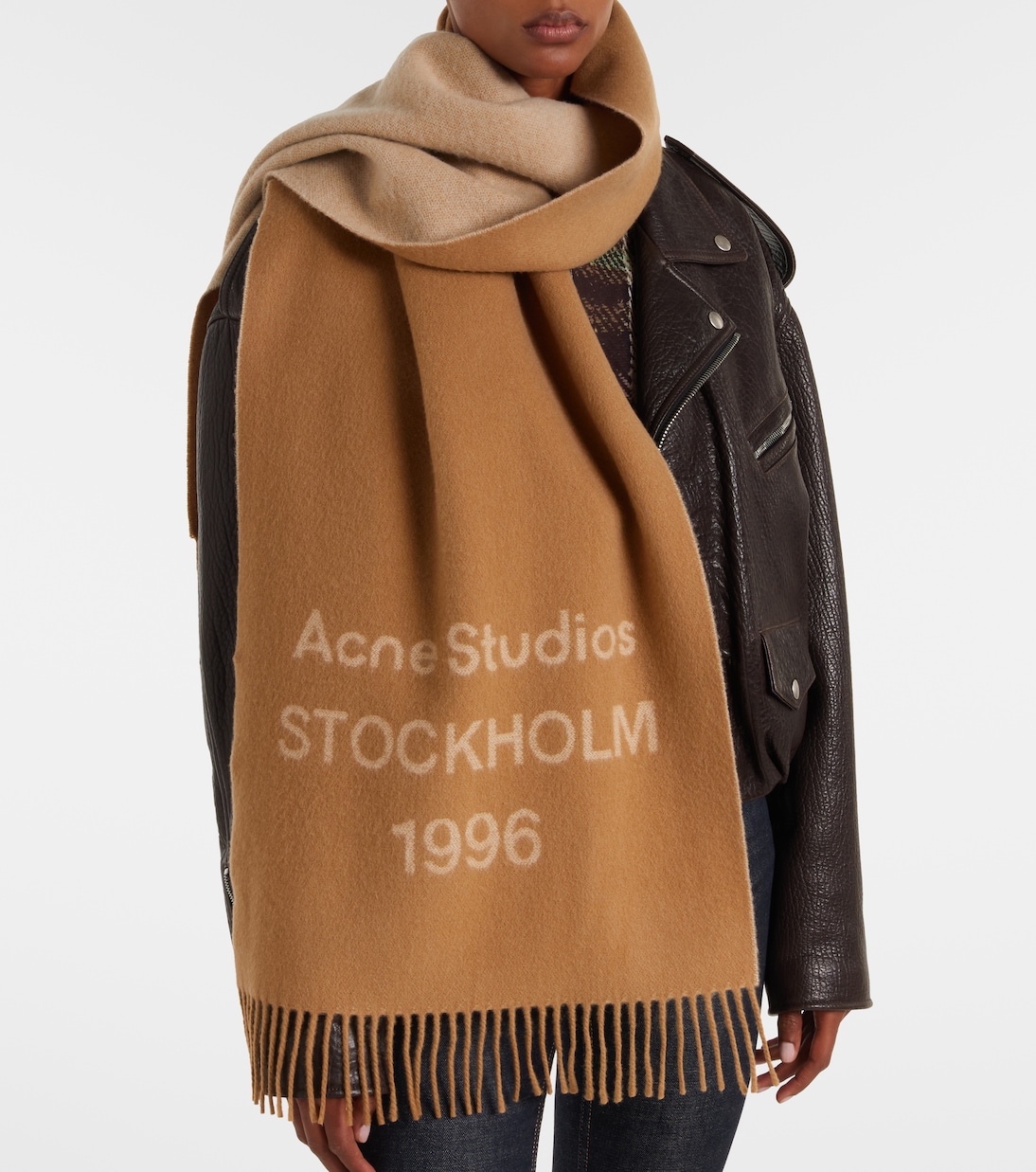 Venus 1996 jacquard wool scarf | Acne Studios