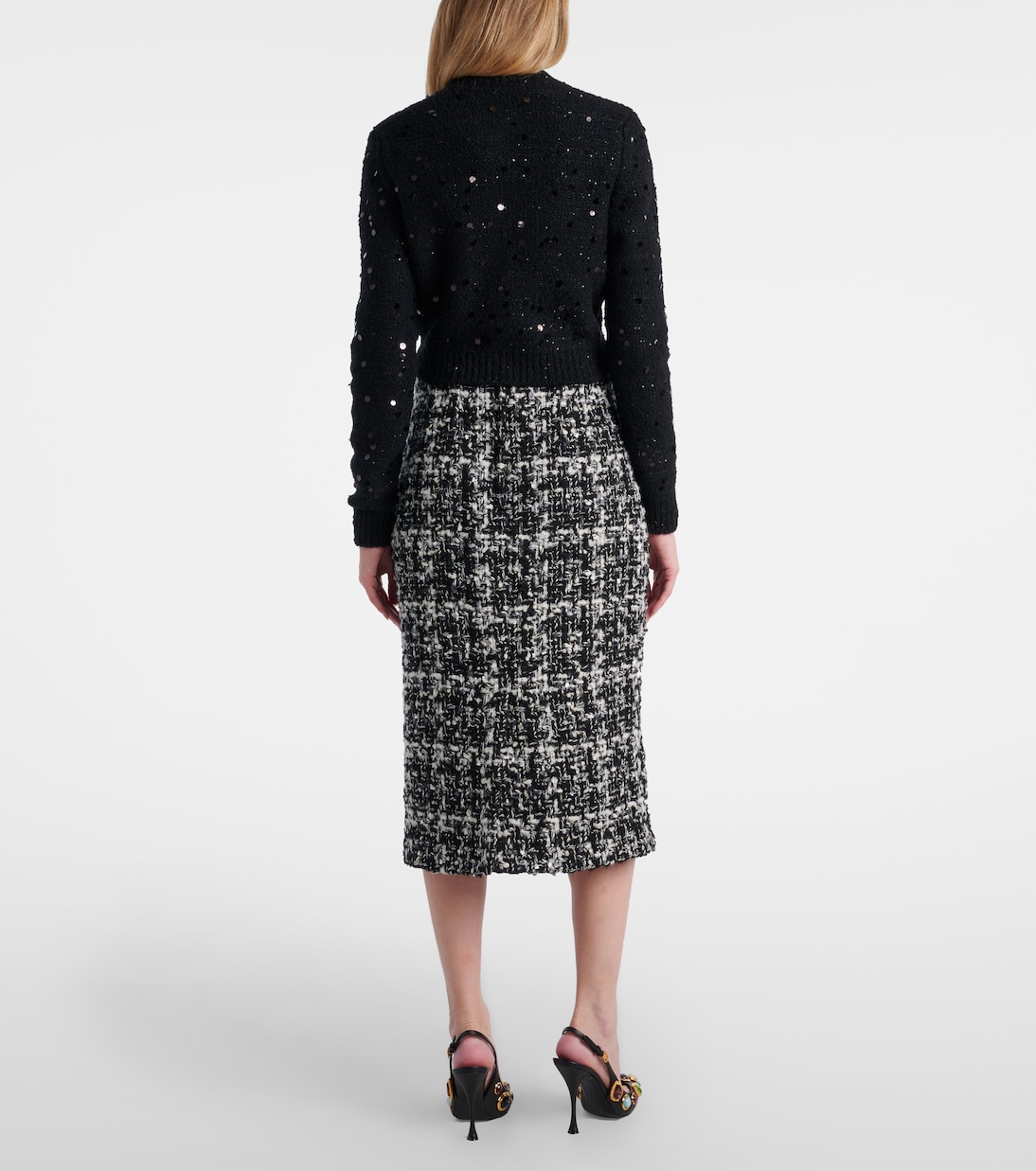 Sequined wool-blend cardigan | Dolce&Gabbana