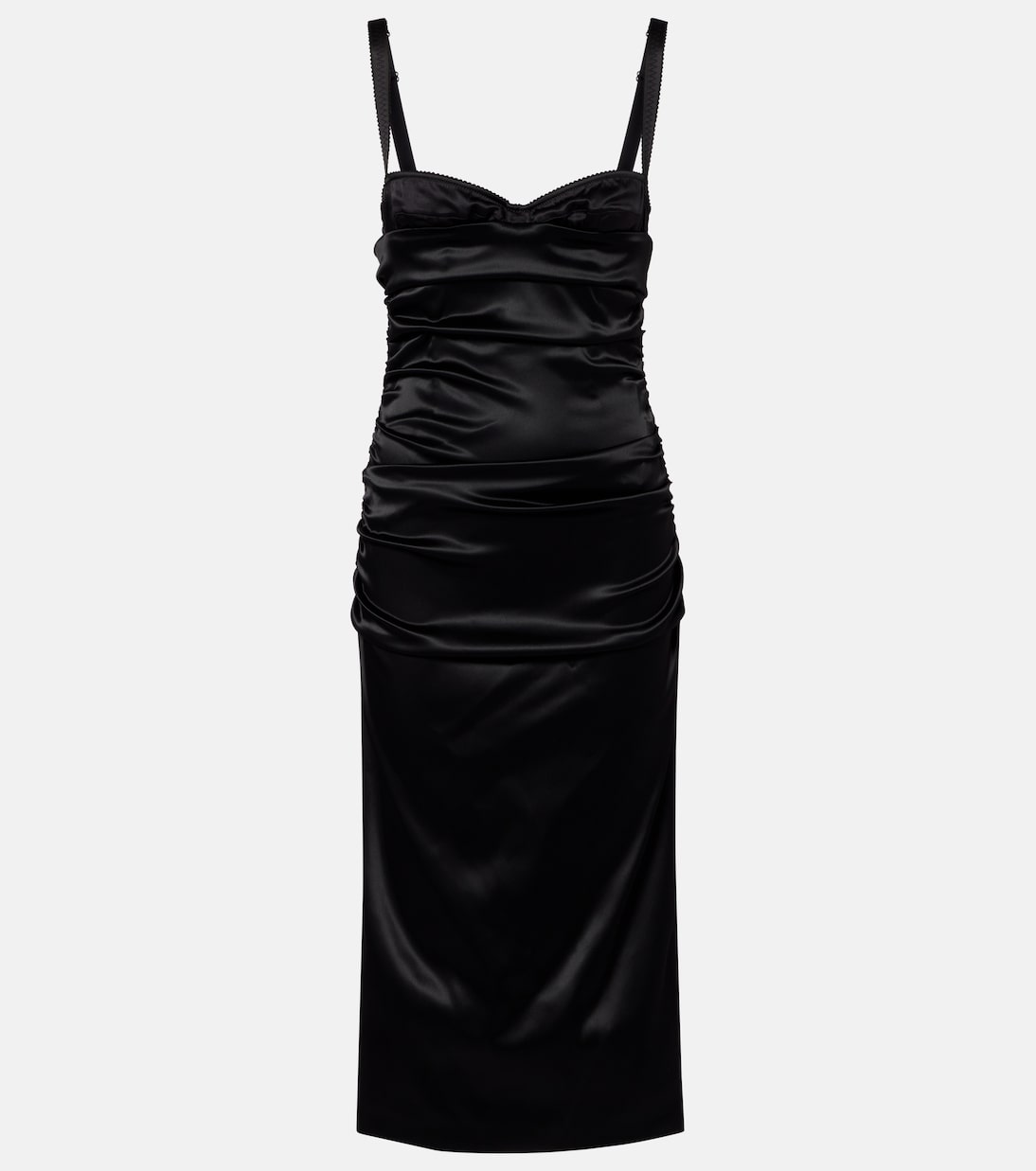 Ruched satin bustier dress | Dolce&Gabbana