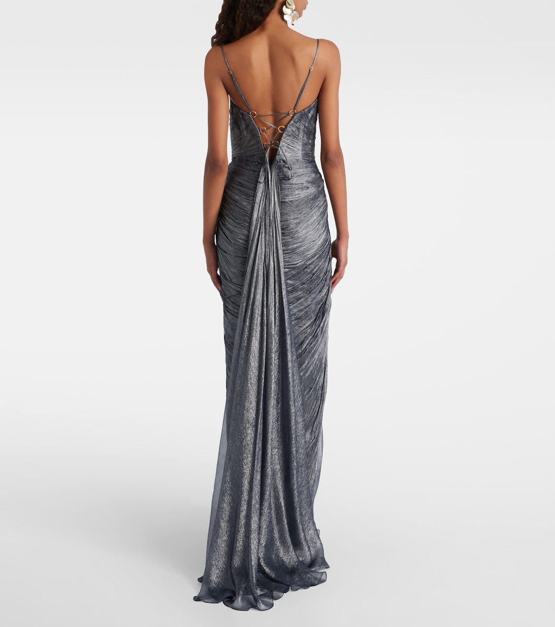 Robe longue Cecilia en tulle de soie | Maria Lucia Hohan