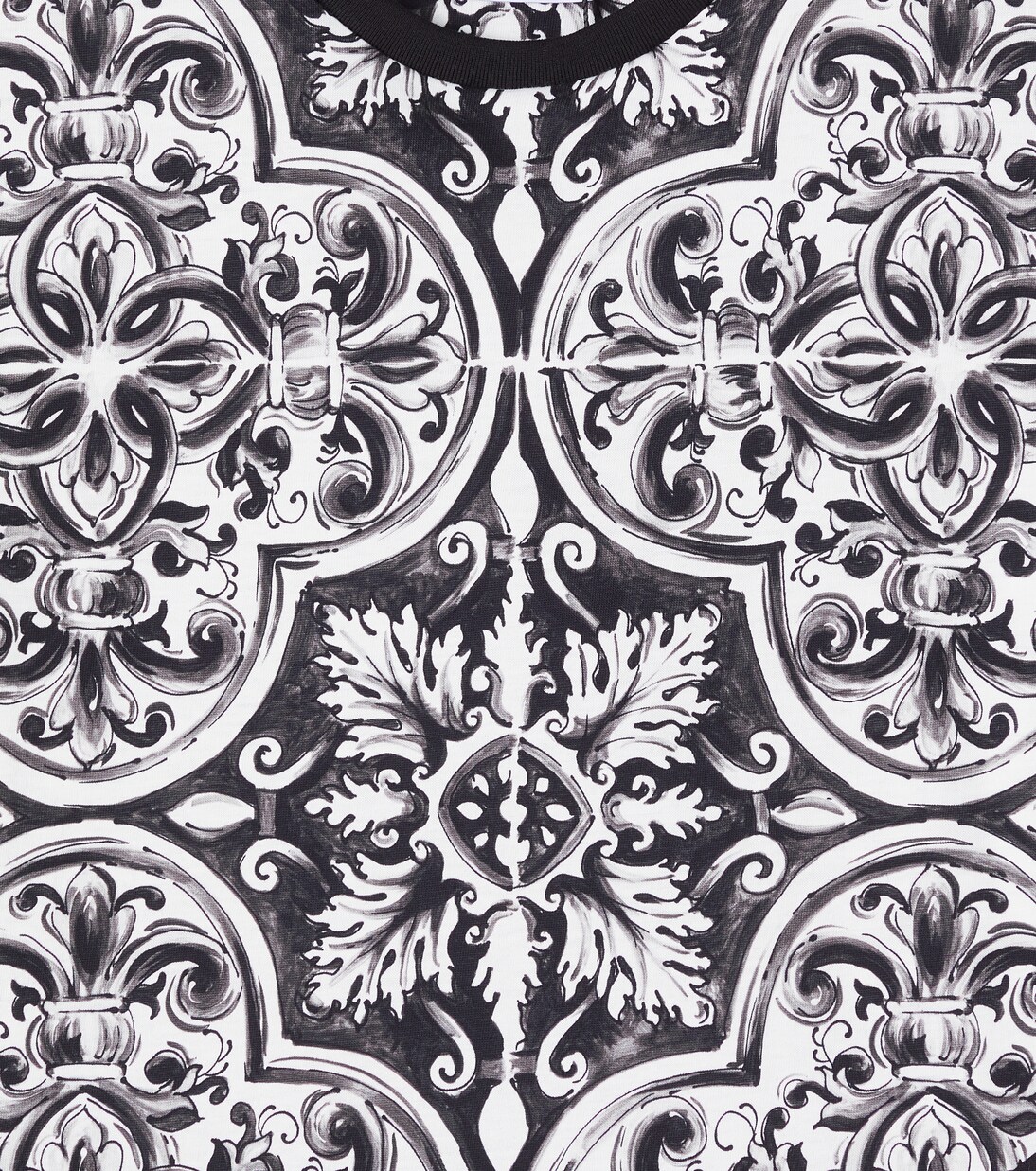 Majolica cotton jersey T-shirt | Dolce&Gabbana Kids