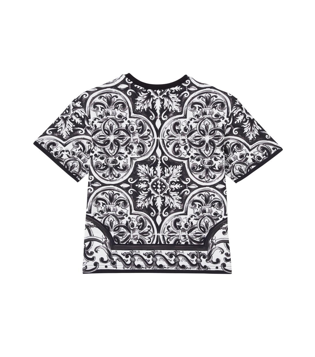 Majolica cotton jersey T-shirt | Dolce&Gabbana Kids