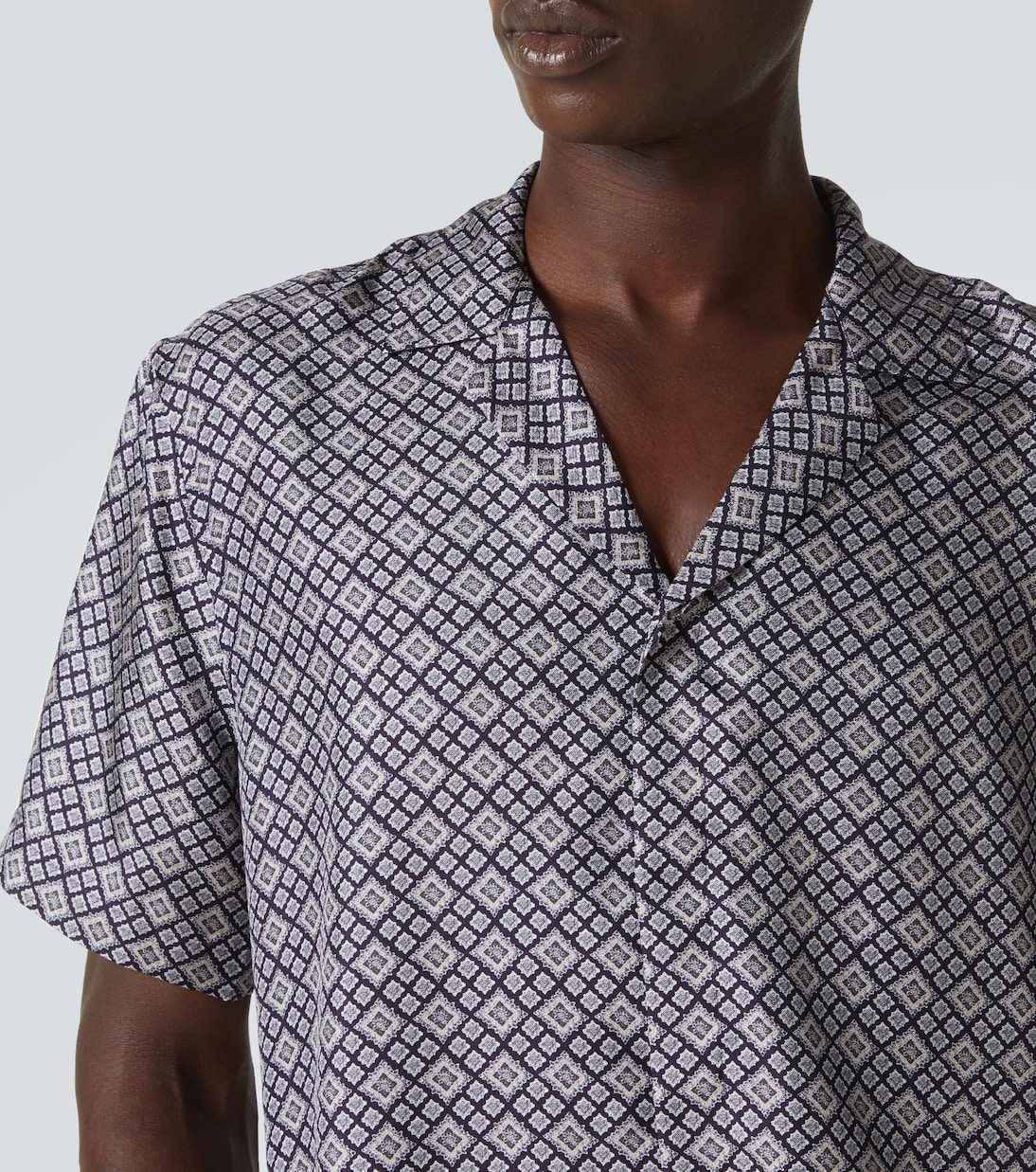 Maitan printed silk blowing shirt | Orlebar Brown
