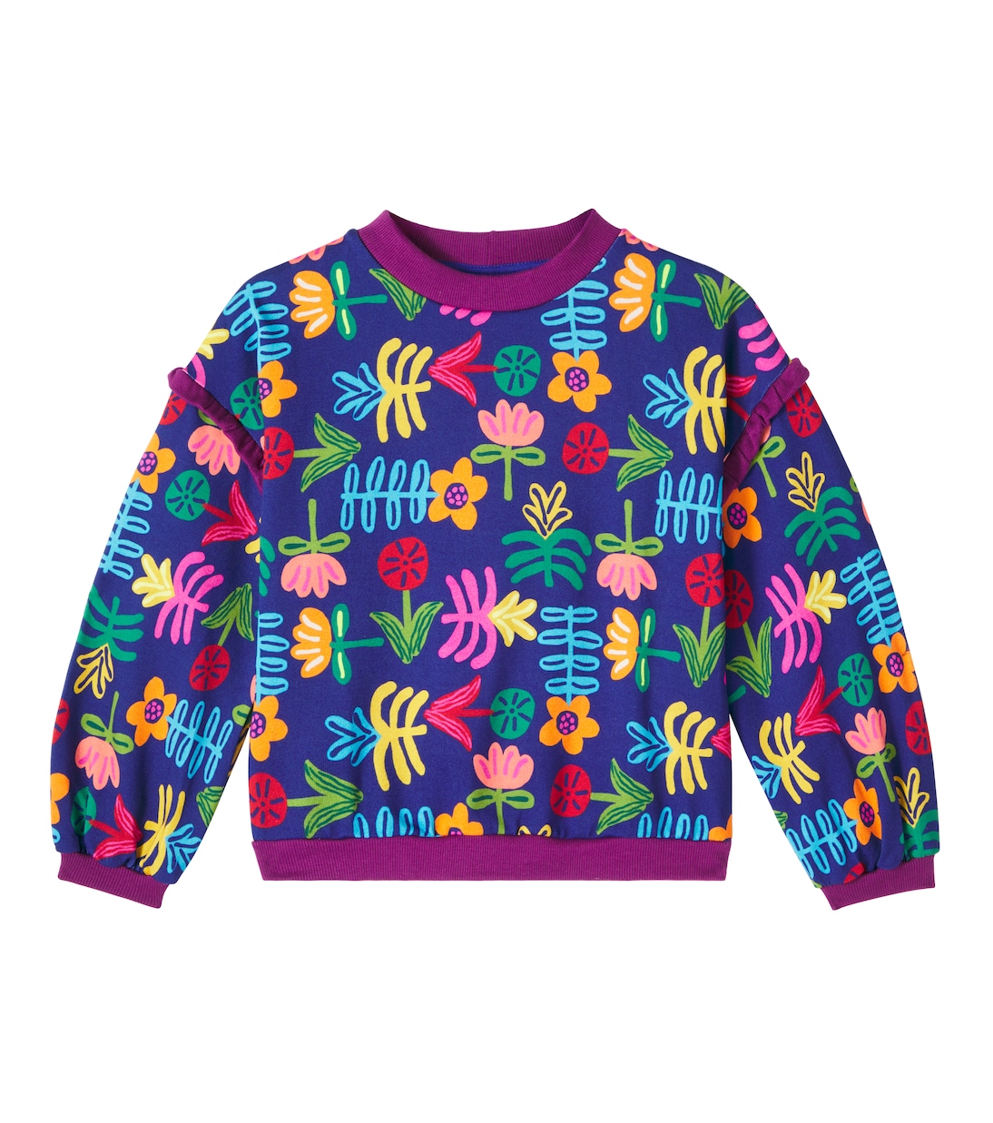 Floral cotton-blend sweatshirt | Fábula