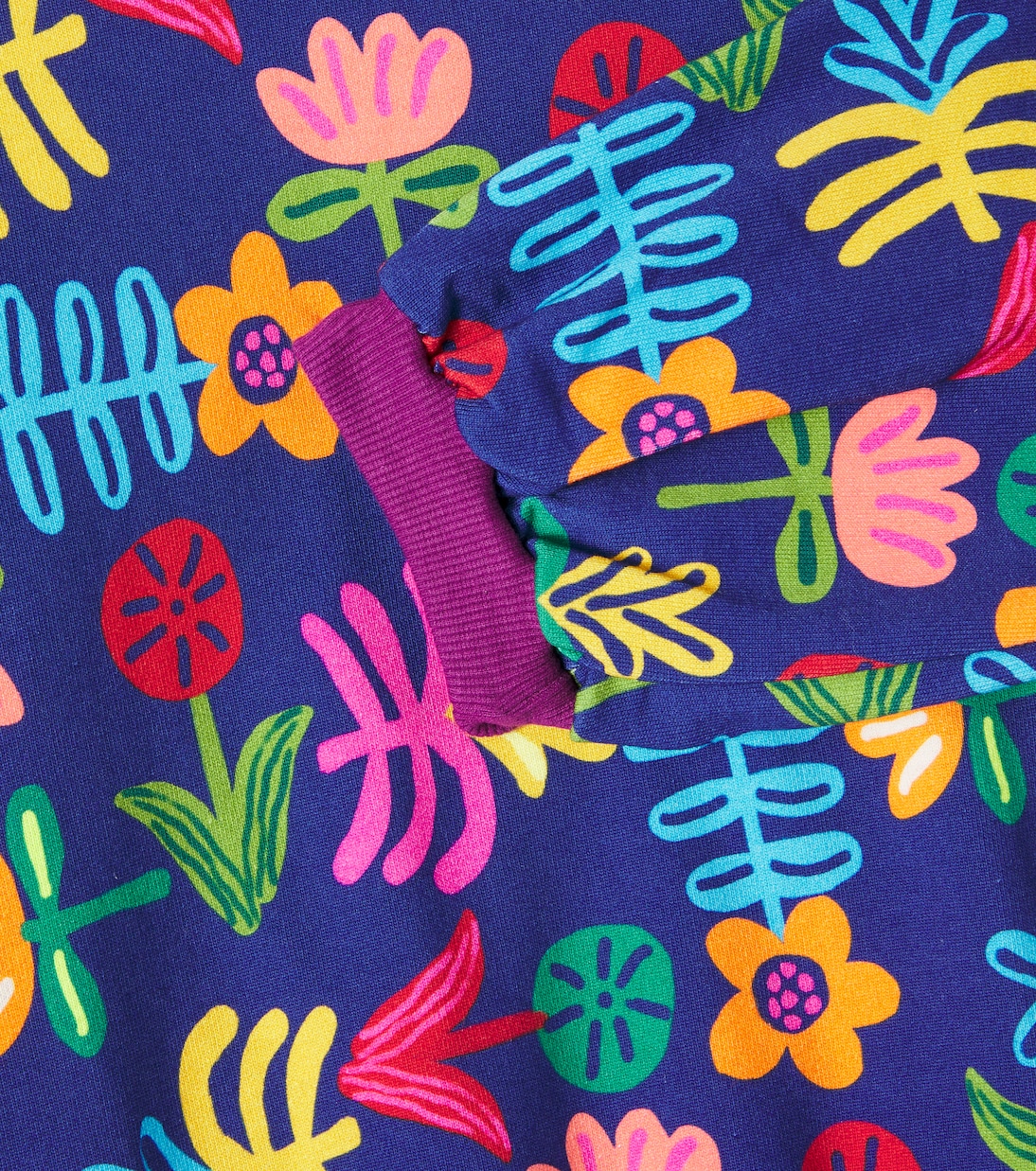 Floral cotton-blend sweatshirt | Fábula