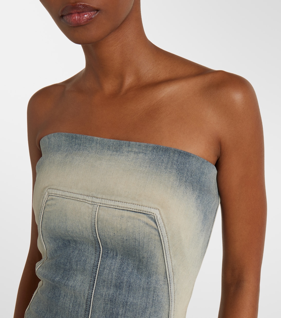Bustier-Kleid aus Denim | Rick Owens