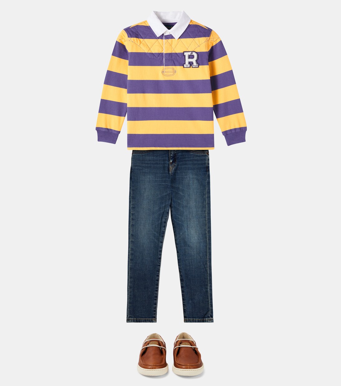 Striped cotton jersey polo shirt | Polo Ralph Lauren Kids