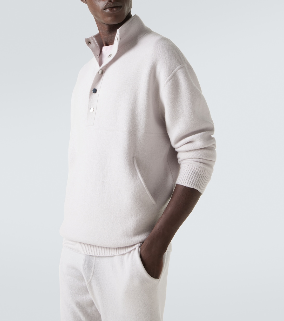 Wool and cashmere turtleneck sweater | Allude