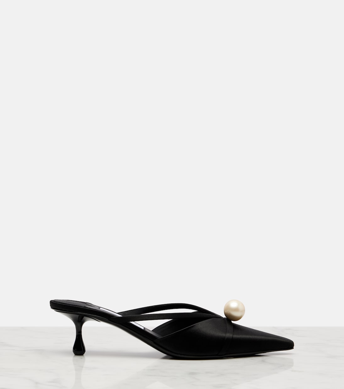 Sana 50 embellished satin mules | Jimmy Choo