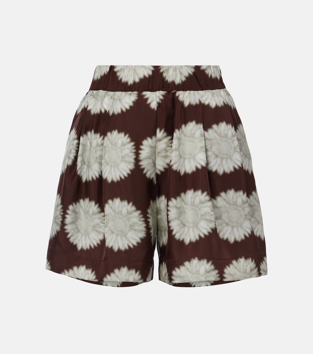 Bedruckte Shorts Zurich aus Seiden-Twill | Asceno