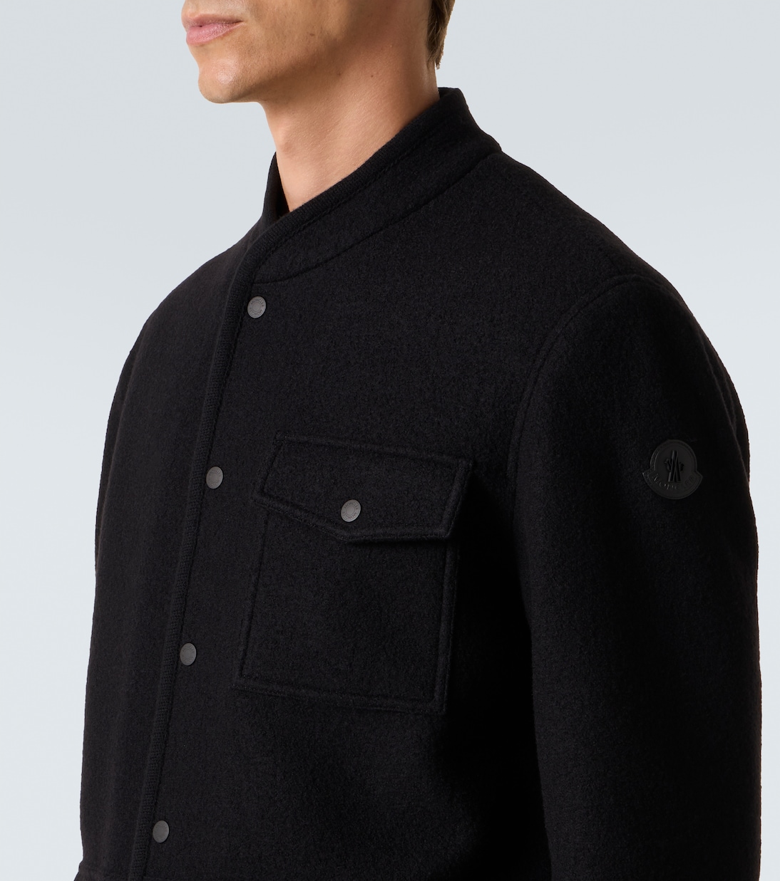 Virgin wool bouclé overshirt | Moncler