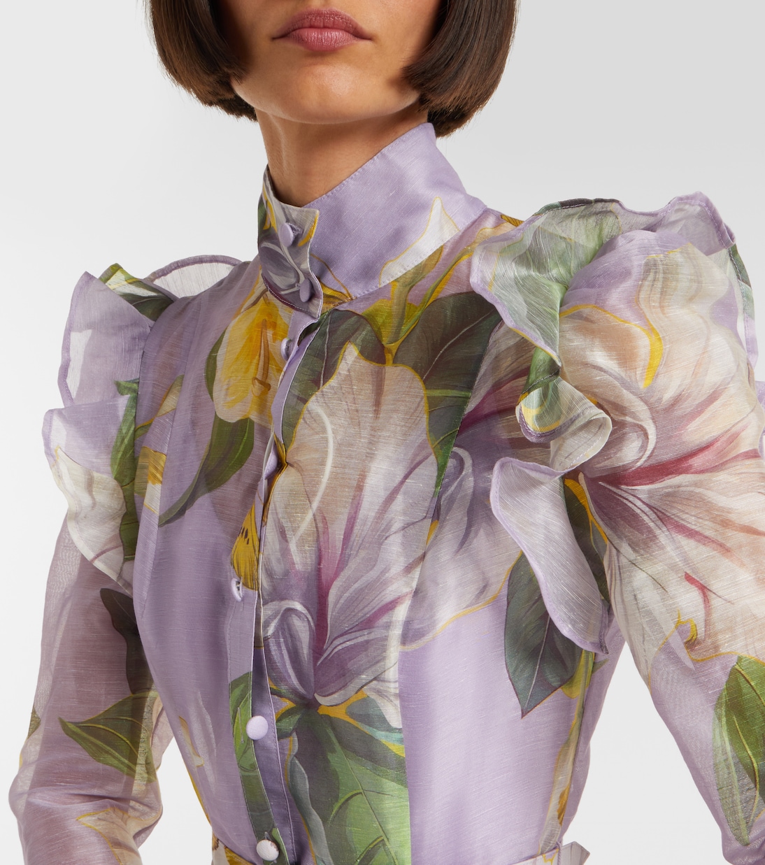 Abito chemisier Katrina in misto lino | Leo Lin