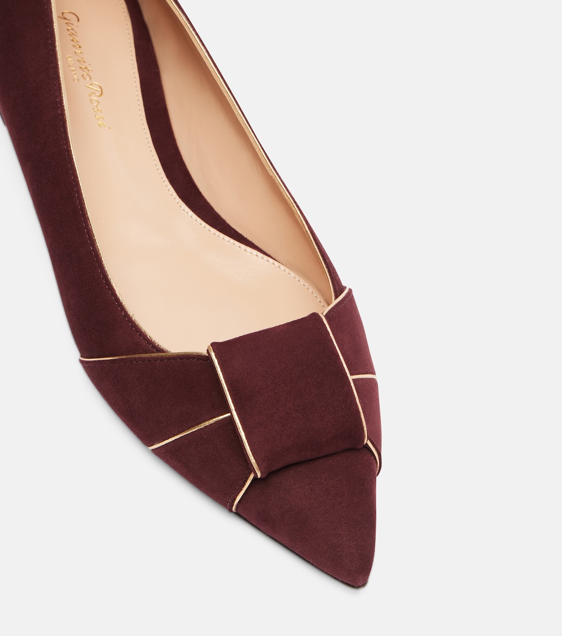Ballerinas aus Veloursleder | Gianvito Rossi
