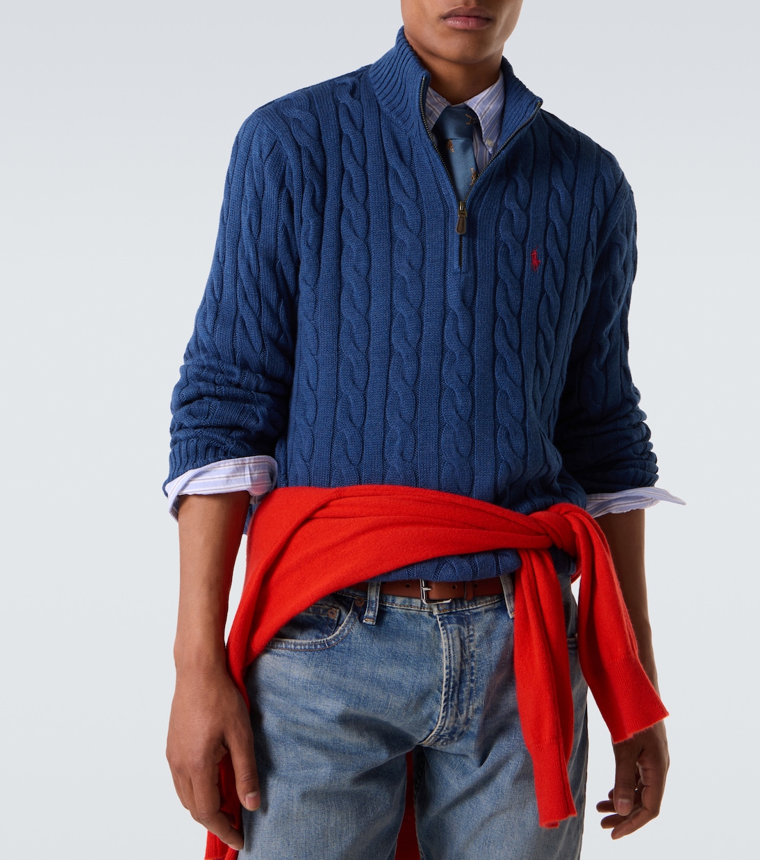 Cable-knit cotton sweater  | Polo Ralph Lauren