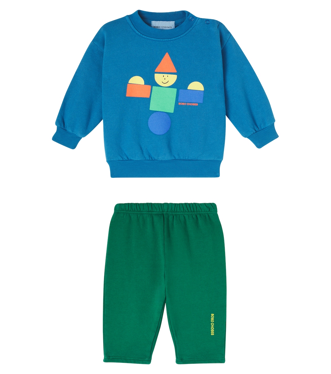 Baby printed cotton sweatshirt and sweatpants set | Bobo Choses