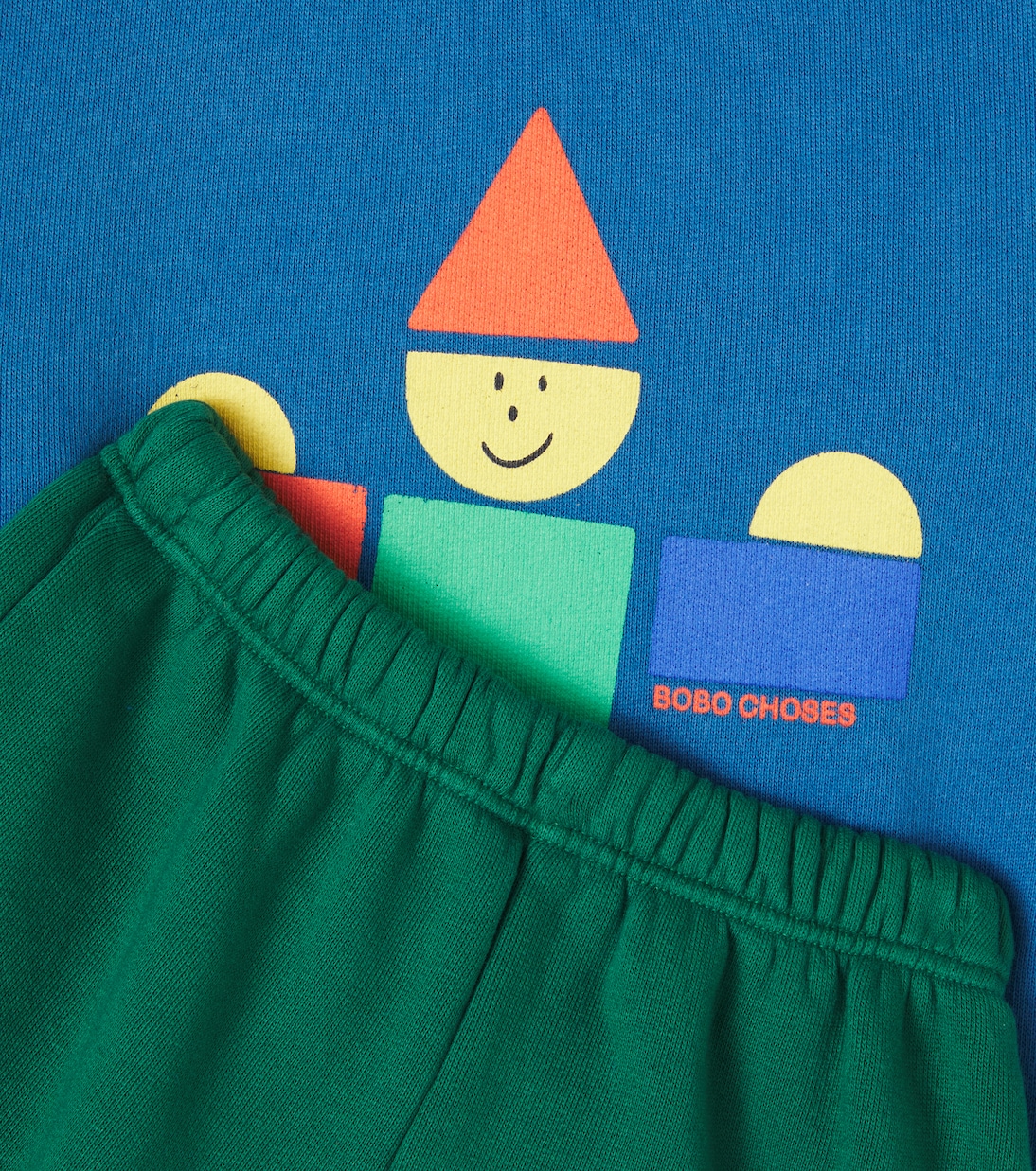 Baby printed cotton sweatshirt and sweatpants set | Bobo Choses