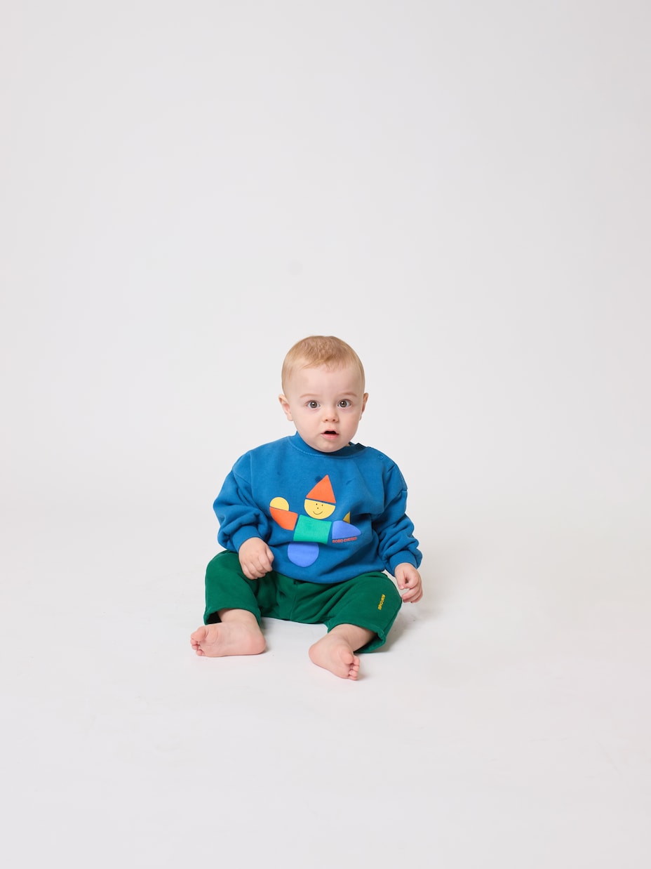 Baby printed cotton sweatshirt and sweatpants set | Bobo Choses