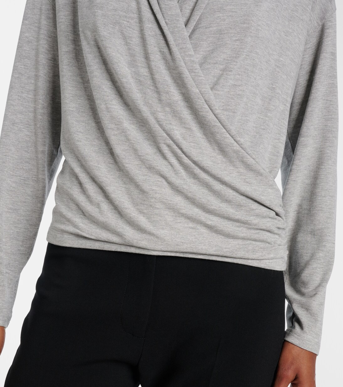 Draped jersey top | Vince