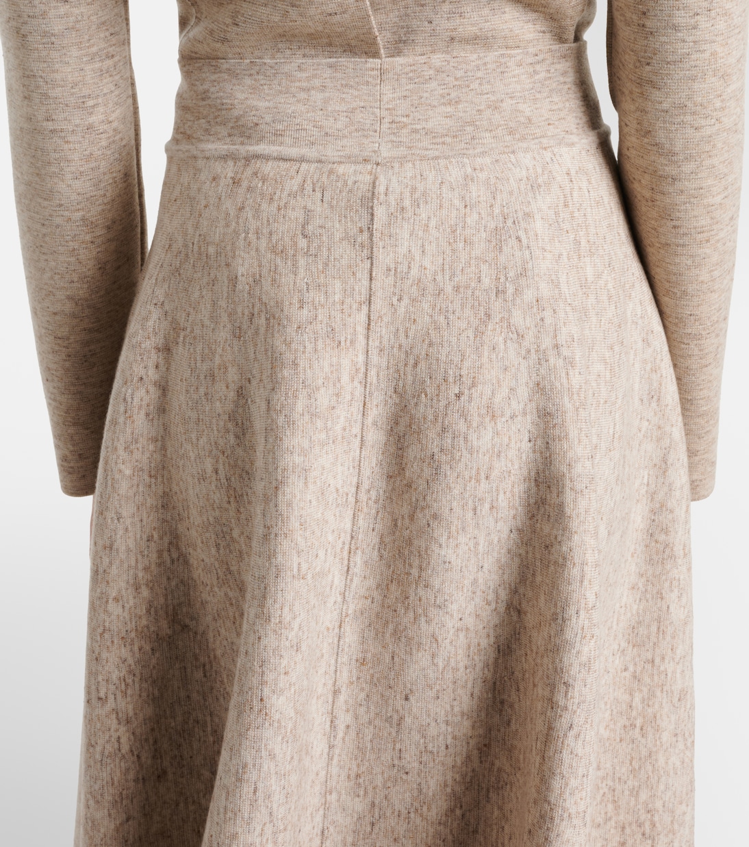 Gonna midi in cashmere, lana e lino | Loro Piana