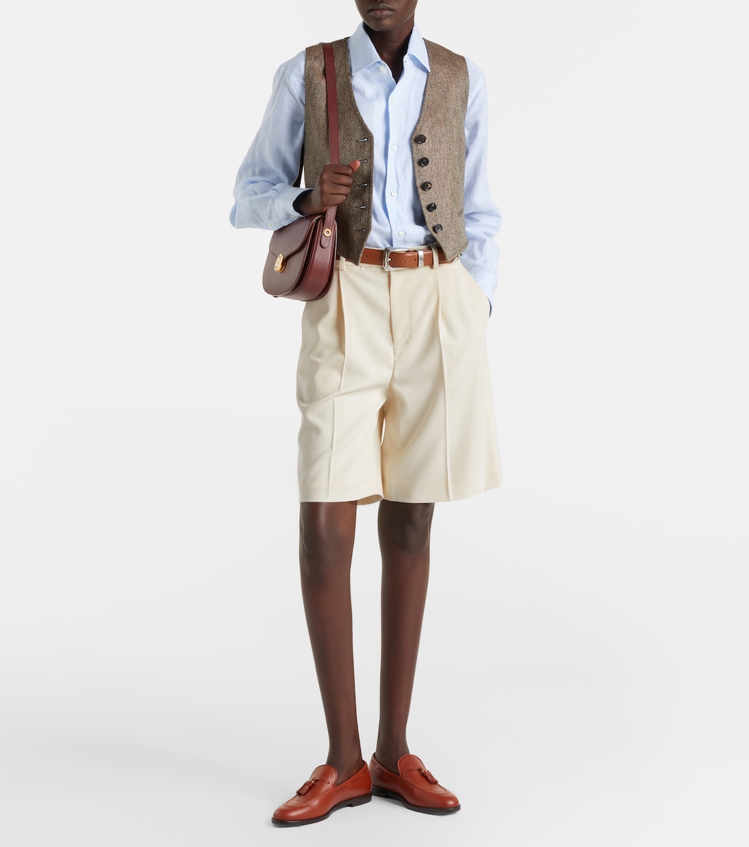 Bermuda-Shorts Minetta aus Woll-Gabardine | Ralph Lauren Collection