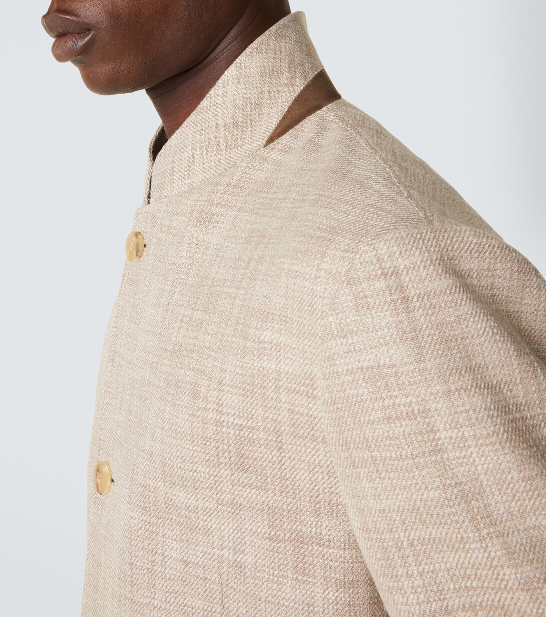 Cotton, wool, and silk blazer | Canali