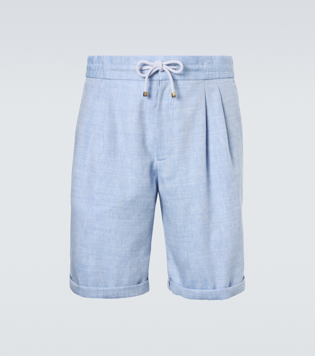 Bermuda-Shorts aus Leinen und Wolle | Brunello Cucinelli