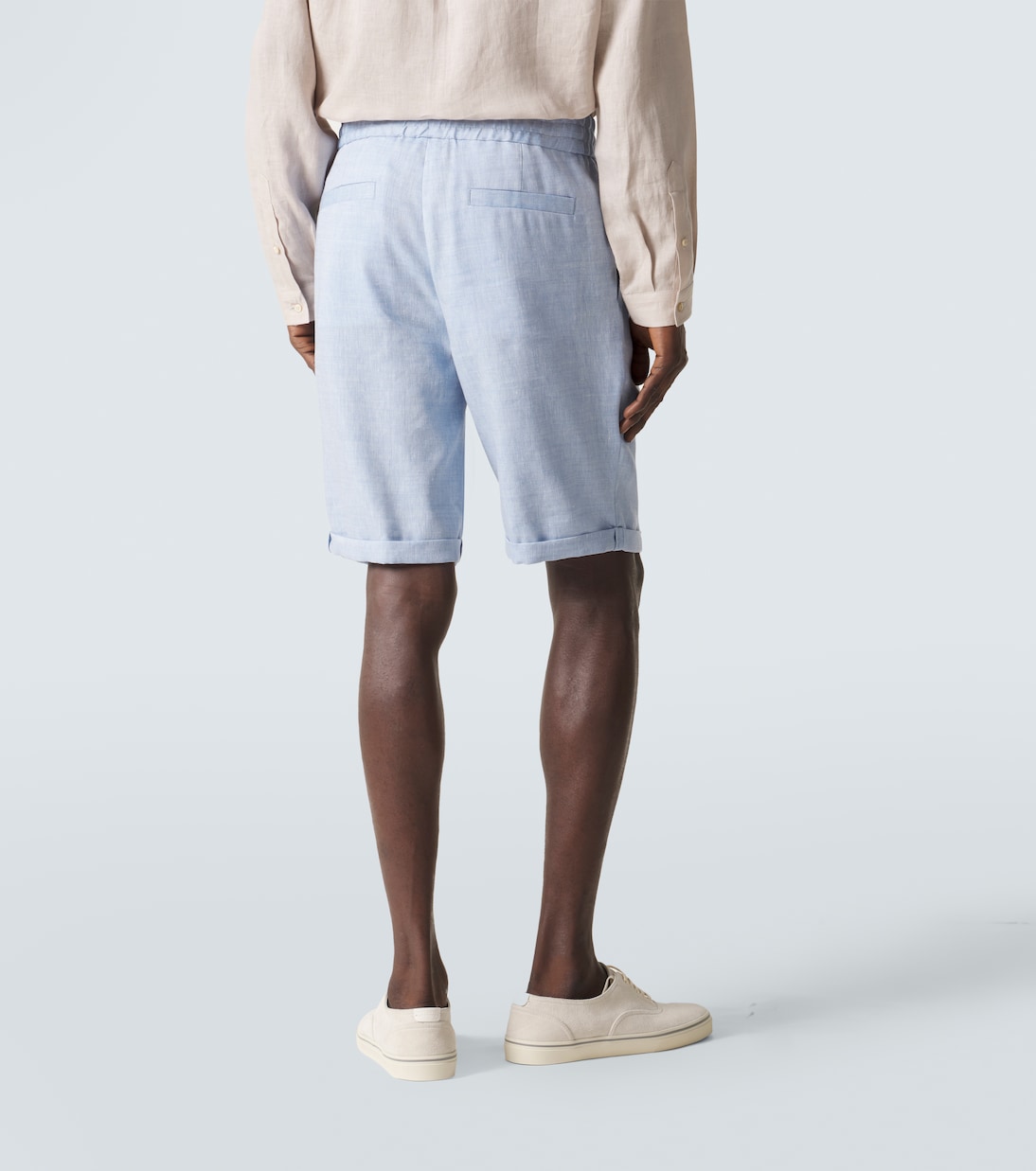 Bermuda-Shorts aus Leinen und Wolle | Brunello Cucinelli