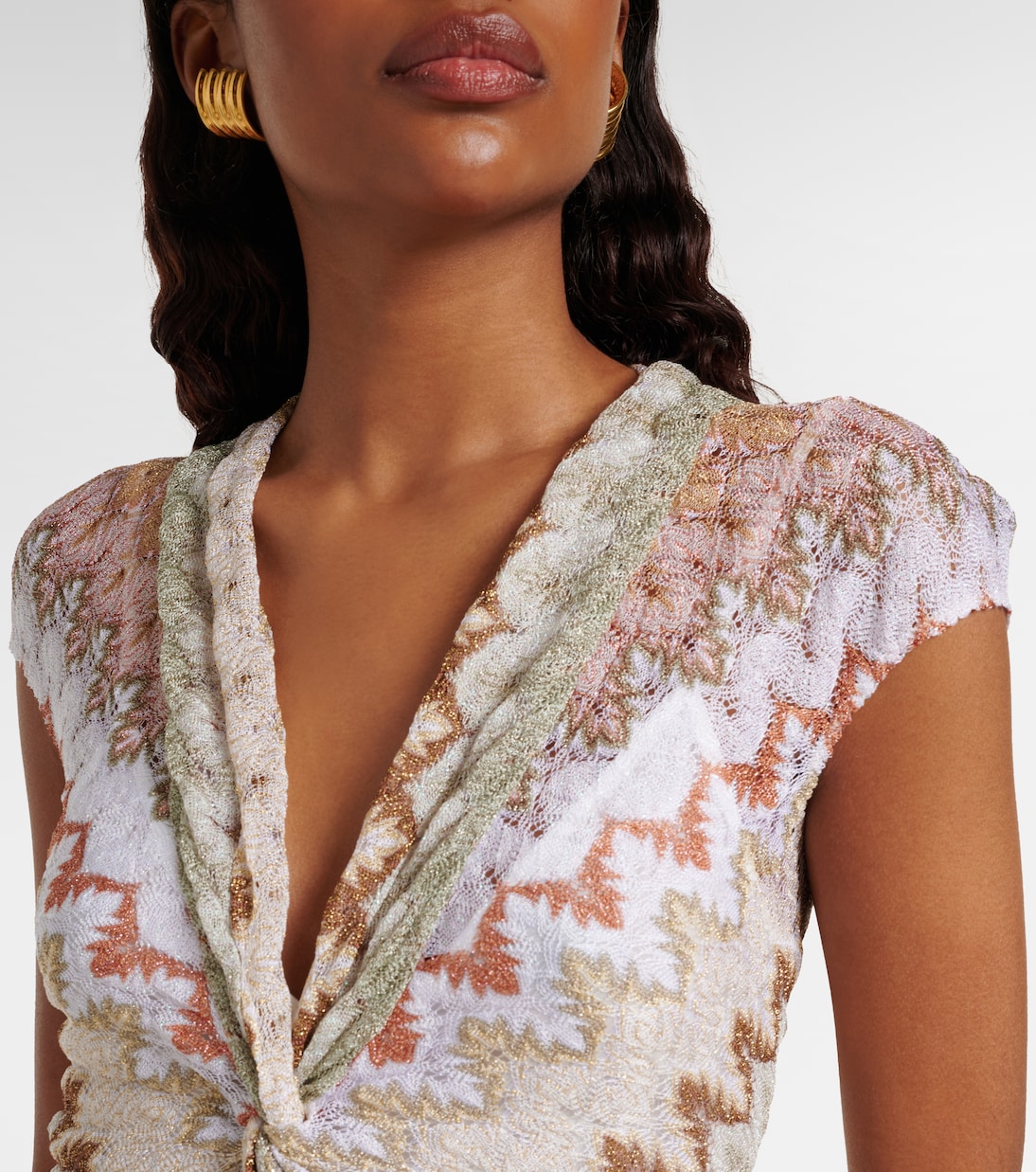 Maxikleid aus Häkelstrick | Missoni