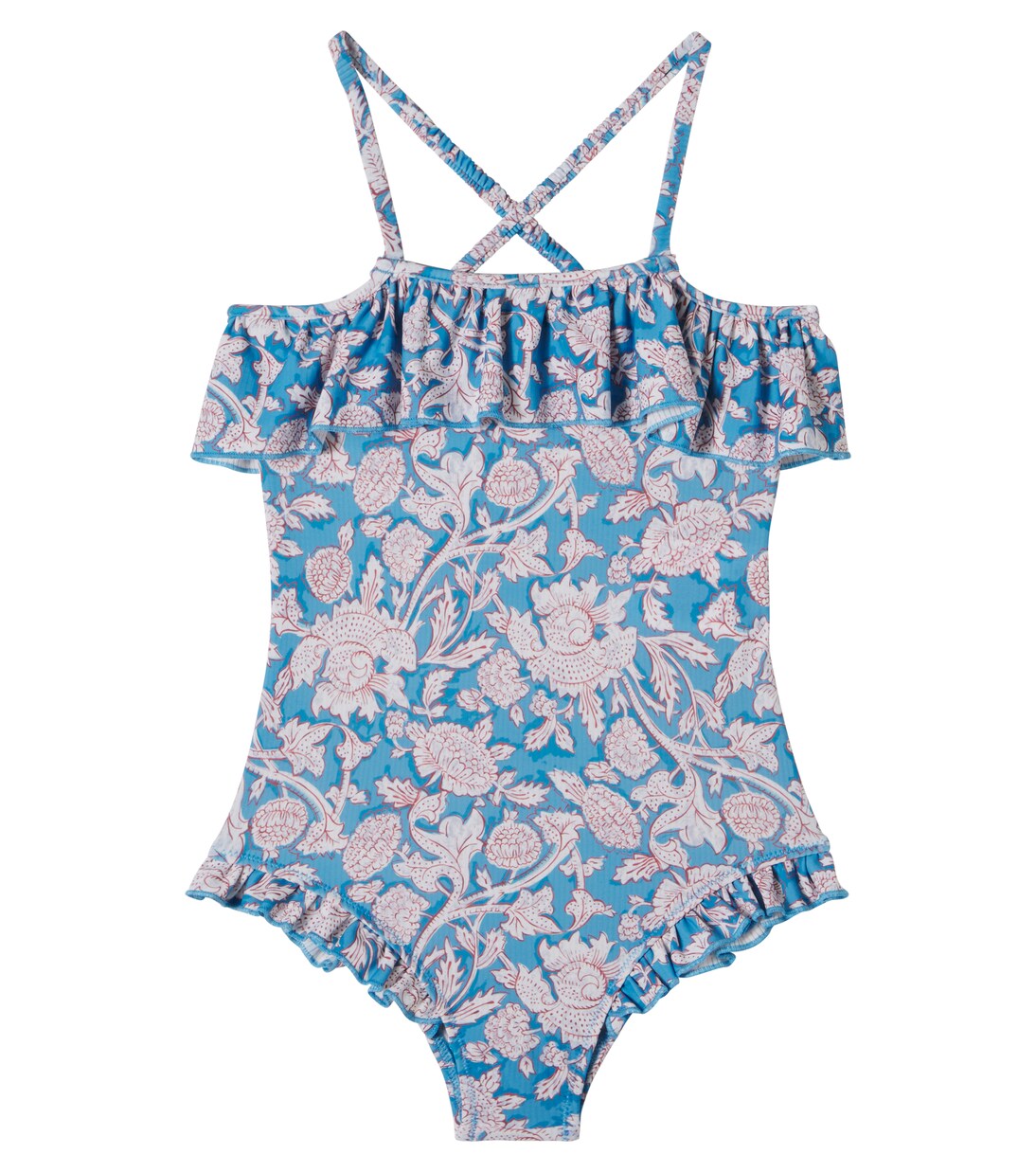 Jovana floral ruffled swimsuit | Louise Misha
