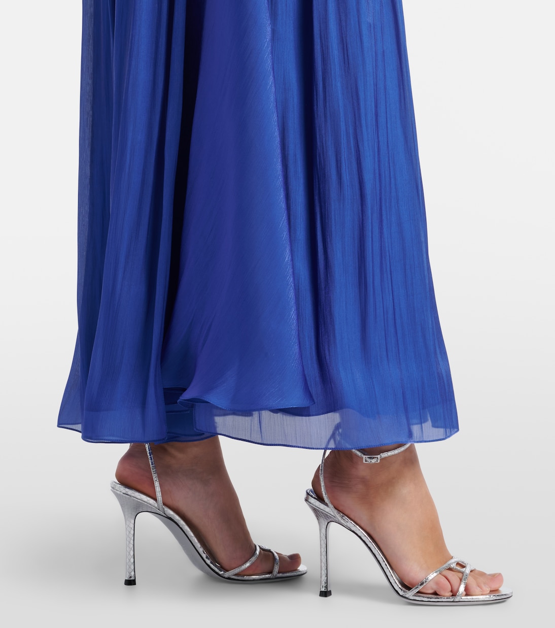 Verzierte Robe aus Lurex-Georgette | Costarellos