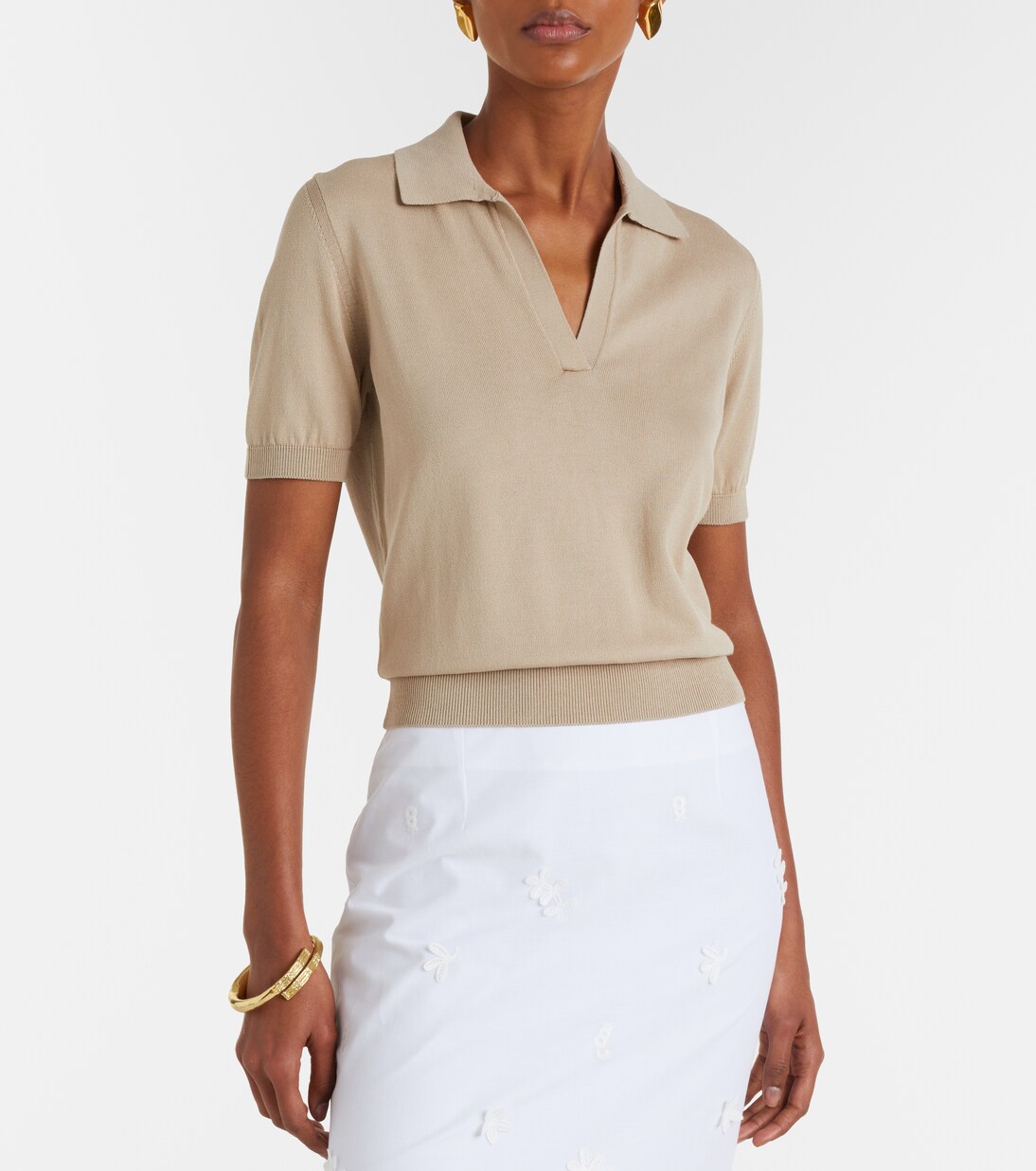 Polopullover Clay aus Baumwolle und Seide | Altuzarra