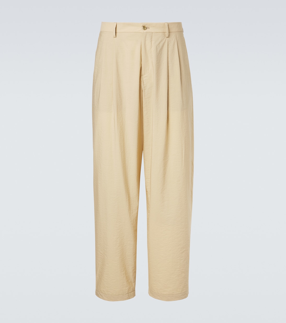 Cotton-blend straight pants | Giorgio Armani